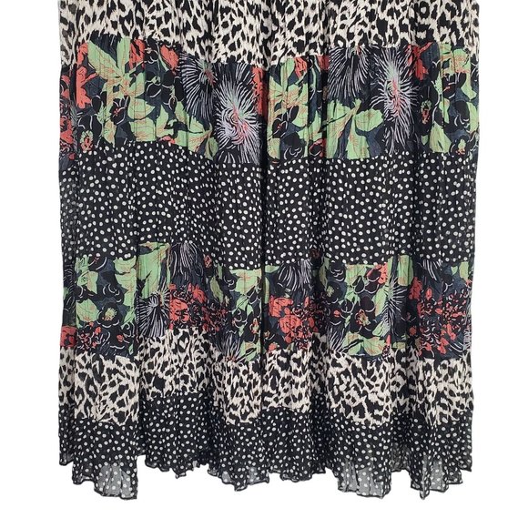 Sarah Arizona Size XL Skirt Boho Maxi Tropical Floral Animal Polka Dot Pull On - Picture 4 of 10